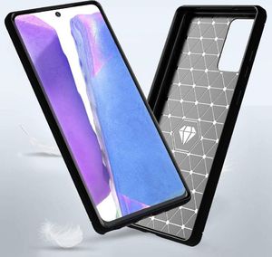 Hurtel Carbon Case elastyczne etui pokrowiec Samsung Galaxy Note 20 czarny 8