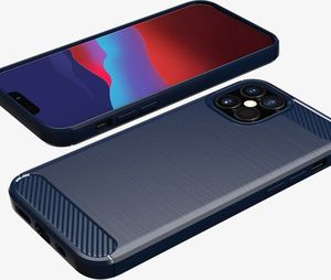 Hurtel Carbon Case elastyczne etui pokrowiec iPhone 12 mini czarny uniwersalny (62404-uniw) - 62404-uniw 4