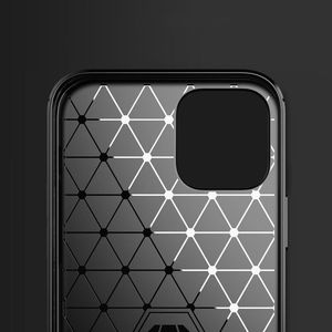 Hurtel Carbon Case elastyczne etui pokrowiec iPhone 12 6,1'' niebieski 7