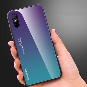 Hurtel Gradient Glass etui pokrowiec nakładka ze szkła hartowanego Xiaomi Redmi 9A różowy uniwersalny (62509-uniw) - 62509-uniw 6