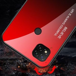 Hurtel Gradient Glass etui pokrowiec nakładka ze szkła hartowanego Xiaomi Redmi 9C zielono-fioletowy uniwersalny (62505-uniw) - 62505-uniw 9