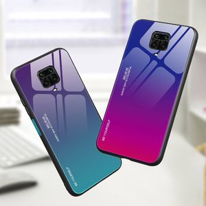Hurtel Gradient Glass etui pokrowiec nakładka ze szkła hartowanego Xiaomi Redmi Note 9 Pro / Redmi Note 9S czarno-niebieski uniwersalny (60556-uniw) - 60556-uniw 3