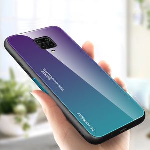 Hurtel Gradient Glass etui pokrowiec nakładka ze szkła hartowanego Xiaomi Redmi Note 9 Pro / Redmi Note 9S zielono-fioletowy uniwersalny (60554-uniw) - 60554-uniw 19