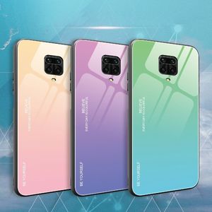 Hurtel Gradient Glass etui pokrowiec nakładka ze szkła hartowanego Xiaomi Redmi Note 9 Pro / Redmi Note 9S zielono-fioletowy uniwersalny (60554-uniw) - 60554-uniw 2