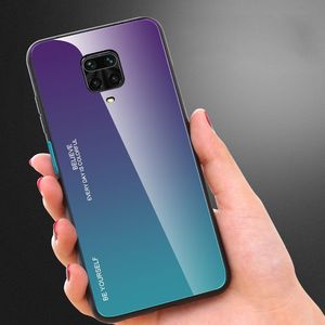 Hurtel Gradient Glass etui pokrowiec nakładka ze szkła hartowanego Xiaomi Redmi Note 9 Pro / Redmi Note 9S zielono-fioletowy uniwersalny (60554-uniw) - 60554-uniw 8
