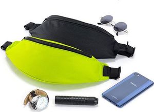 Hurtel Pas do biegania saszetka nerka etui na telefon klucze dokumenty portfel czarny uniwersalny 9