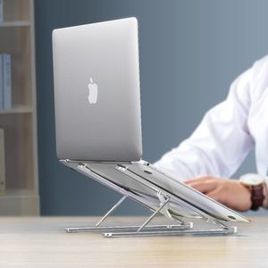 Hurtel Składana podstawka stojak podpórka do laptopa MacBooka L (ekran od 14'' do 17,3'') srebrny 2