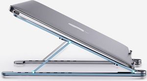 Hurtel Składana podstawka stojak podpórka do laptopa MacBooka L (ekran od 14'' do 17,3'') srebrny 7