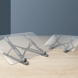 Hurtel Składana podstawka stojak podpórka do laptopa MacBooka L (ekran od 14'' do 17,3'') srebrny 9