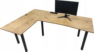 Biurko Zdesk LD-LEWE-DP Brązowe 205 cm x 138 cm 2