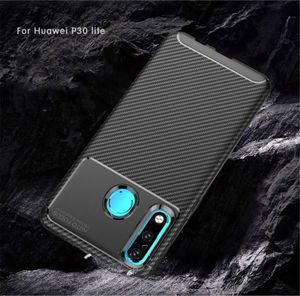 Etui HUAWEI P30 LITE Pancerne Shockproof Carbon Fiber czarne 15