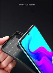 Etui HUAWEI P30 LITE Pancerne Shockproof Carbon Fiber czarne 16