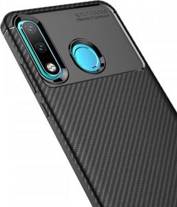 Etui HUAWEI P30 LITE Pancerne Shockproof Carbon Fiber czarne 4