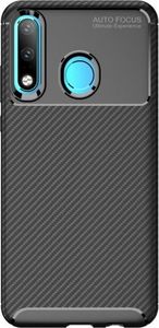 Etui HUAWEI P30 LITE Pancerne Shockproof Carbon Fiber czarne 6