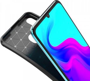 Etui HUAWEI P30 LITE Pancerne Shockproof Carbon Fiber czarne 8