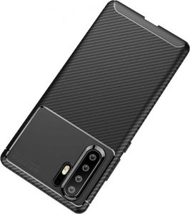 Etui HUAWEI P30 PRO Pancerne Shockproof Carbon Fiber niebieskie 4