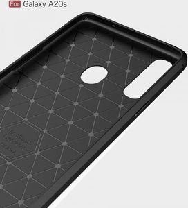 Etui SAMSUNG GALAXY A20S Pancerne Carbon czarne 2