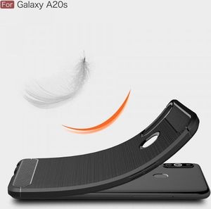 Etui SAMSUNG GALAXY A20S Pancerne Carbon czarne 3