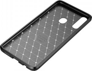 Etui SAMSUNG GALAXY A20S Pancerne Shockproof Carbon Fiber czarne 2