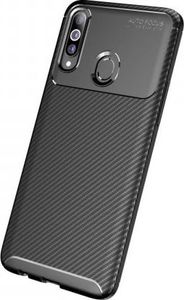 Etui SAMSUNG GALAXY A20S Pancerne Shockproof Carbon Fiber czarne 3