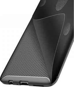 Etui SAMSUNG GALAXY A20S Pancerne Shockproof Carbon Fiber czarne 5