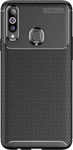 Etui SAMSUNG GALAXY A20S Pancerne Shockproof Carbon Fiber czarne 6