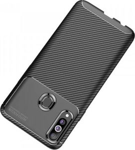 Etui SAMSUNG GALAXY A20S Pancerne Shockproof Carbon Fiber czarne 7