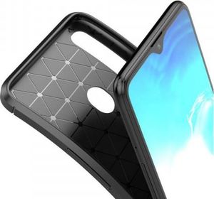 Etui SAMSUNG GALAXY A20S Pancerne Shockproof Carbon Fiber czarne 8