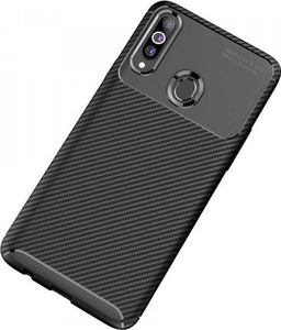 Etui SAMSUNG GALAXY A20S Pancerne Shockproof Carbon Fiber czarne 9