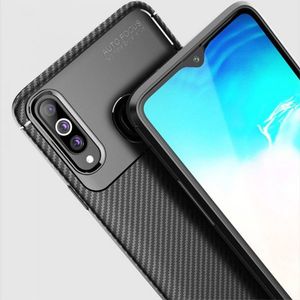 Etui SAMSUNG GALAXY A20S Pancerne Shockproof Carbon Fiber czarne 10
