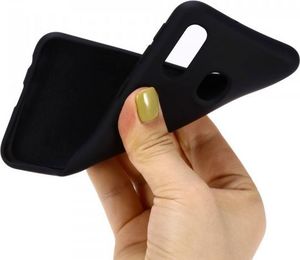 Etui SAMSUNG GALAXY A20S Silicone case elastyczne silikonowe czarne 3