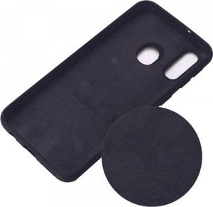 Etui SAMSUNG GALAXY A20S Silicone case elastyczne silikonowe granatowe 2