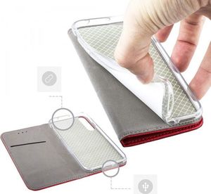 Etui SAMSUNG GALAXY A42 5G portfel z klapką Flip Magnet czerwone 2