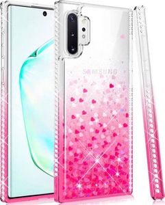 Etui SAMSUNG GALAXY M31S Diamond Liquid Przelewany Brokat różowe 1