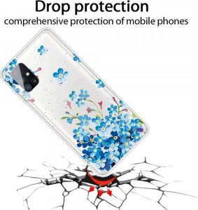 Etui SAMSUNG GALAXY M51 Slim Case Art Pattern Printing TPU Blue Flower 2