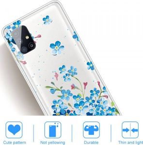 Etui SAMSUNG GALAXY M51 Slim Case Art Pattern Printing TPU Blue Flower 5