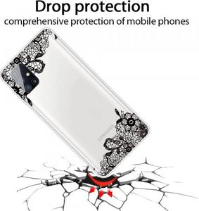 Etui SAMSUNG GALAXY M51 Slim Case Art Pattern Printing TPU Lace Flower 2