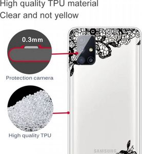 Etui SAMSUNG GALAXY M51 Slim Case Art Pattern Printing TPU Lace Flower 3