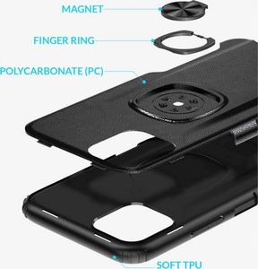 Etui SAMSUNG GALAXY NOTE 10 LITE Pancerne Armor Ring czarne 2