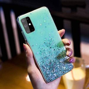 Etui SAMSUNG GALAXY S20 FE / S20 LITE Brokat Cekiny Glue Glitter Case zielone 9