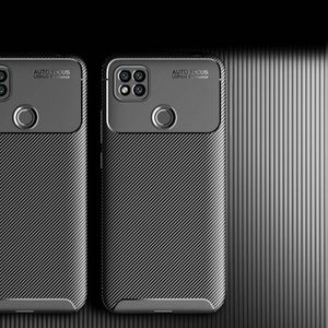 Etui XIAOMI REDMI 9C Pancerne Shockproof Carbon Fiber czarne 11