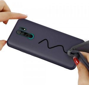 Etui XIAOMI REDMI NOTE 9 Silicone case elastyczne silikonowe granatowe 5