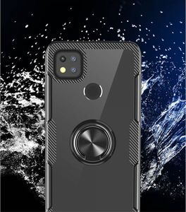 Etui XIAOMI REMI 9C Clear Carbon Ring czarne 5