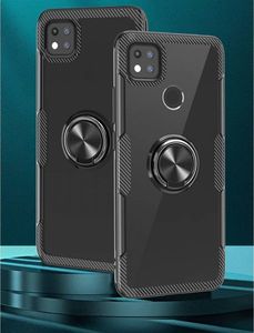 Etui XIAOMI REMI 9C Clear Carbon Ring czarne 6