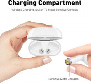 Słuchawki I12 TWS + kabel lightning 13