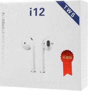 Słuchawki I12 TWS + kabel lightning 4