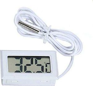 Hertz AG195B HIGROMETR Z TERMOMETREM LCD I SONDĄ BIAŁY uniwersalny 2