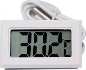 Hertz AG195B HIGROMETR Z TERMOMETREM LCD I SONDĄ BIAŁY uniwersalny 3