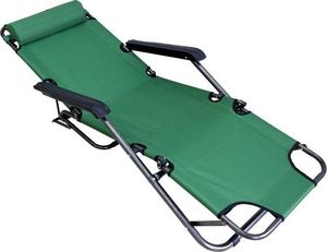 Home Appliances AG219A LEŻAK PLAŻOWY OGRODOWY SKŁADANY ZIELONY uniwersalny 4
