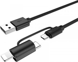 Kabel USB Hoco USB-A - Lightning 1 m Czarny (80306) 1